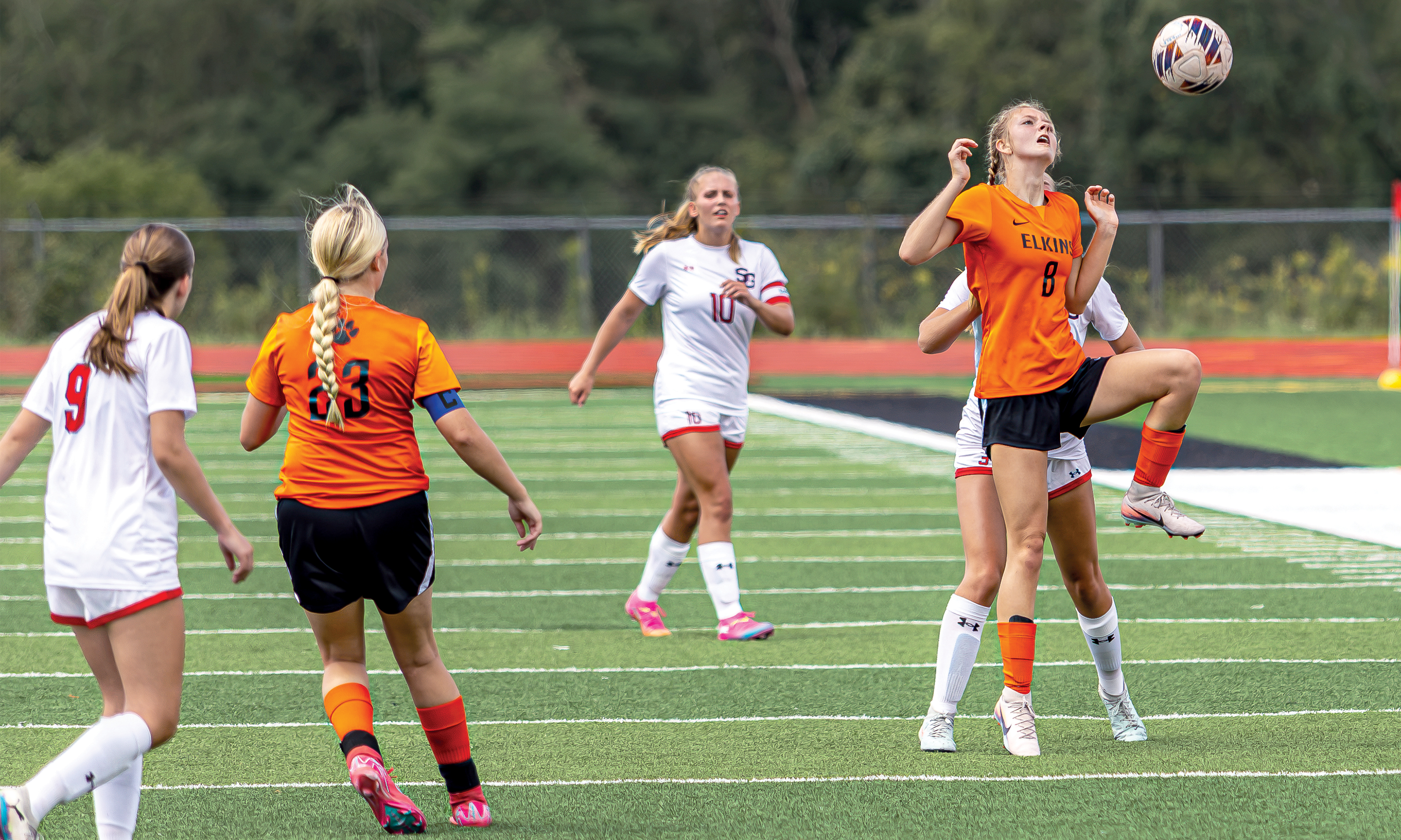 EHS soccer teams in action